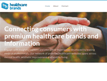 Tablet Screenshot of healthcarebrands.com